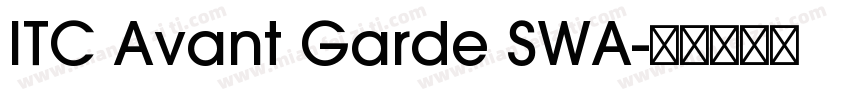 ITC Avant Garde SWA字体转换